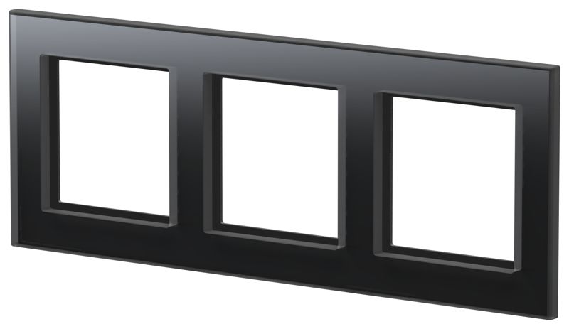 Homematic IP Glasrahmen - 3-fach schwarz  162150A1