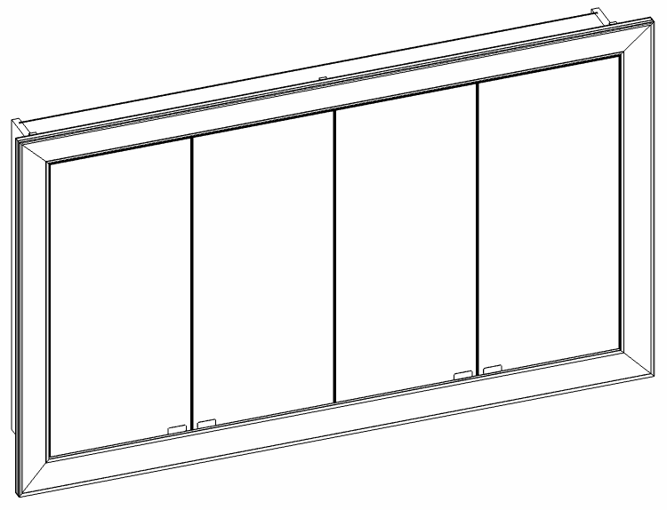 Heibad Spiegelschrank Rahmen Universal