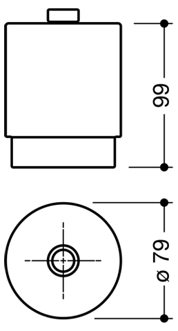 HEWI Glasflakon Sys 100, für Seifenspender 100.06.01045