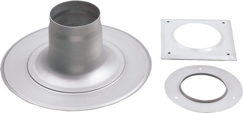 BOSCH Abgaszubehör AZB 660 Flachdachflansch, d:150 mm