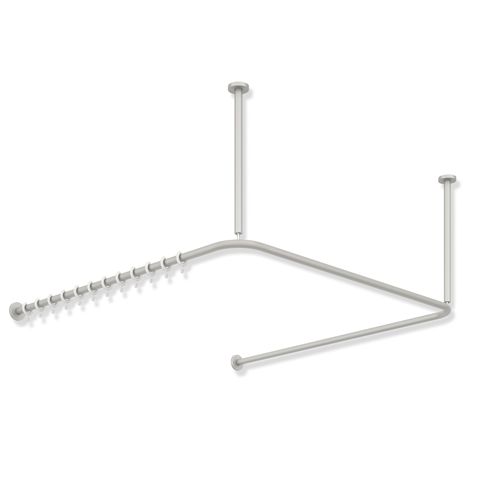 HEWI Deckenabhängung, d:25, A=500mm, plvb hgrau tiefmatt