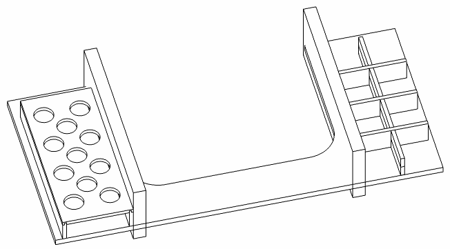 HB Schubkasteneinsatz BB Universal SKE 060 UN 4 L:48mmB:188mmT:240mm