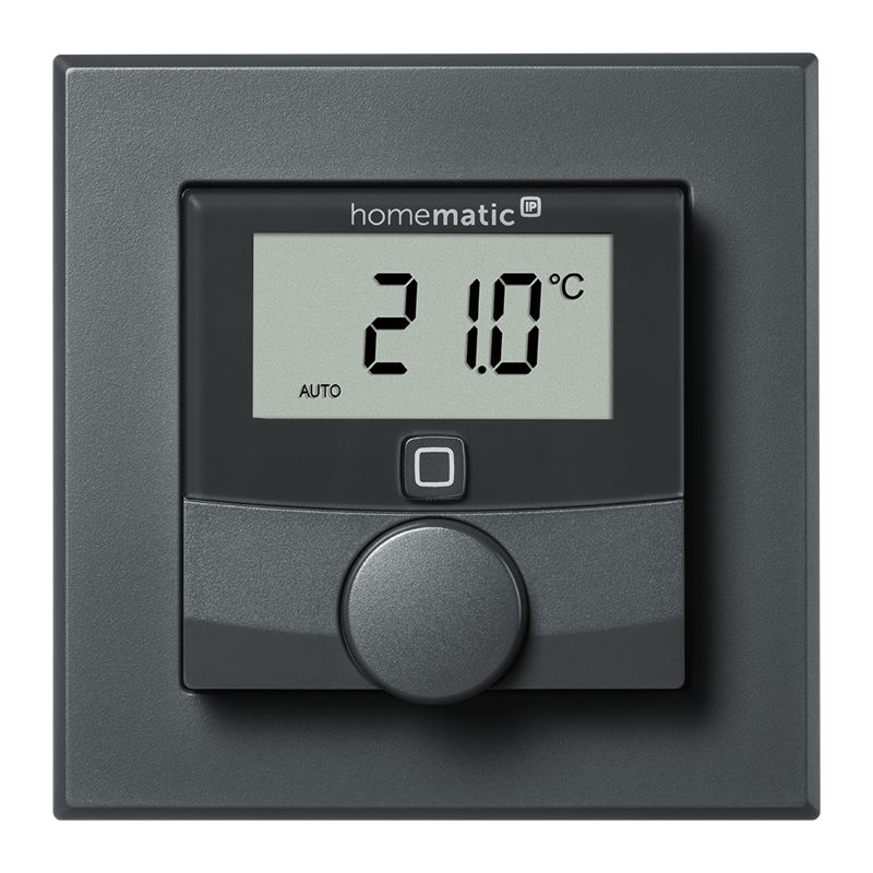 Homematic IP Wandthermostat mit Luftfeuchtigkeitssensor, anthrazit  159820A0 HmIP-WTH-A