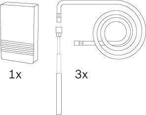 BOSCH Zub. Solewärmepumpen Fühlerset 1 für Kupfer/Edelstahlrohrinstallationen