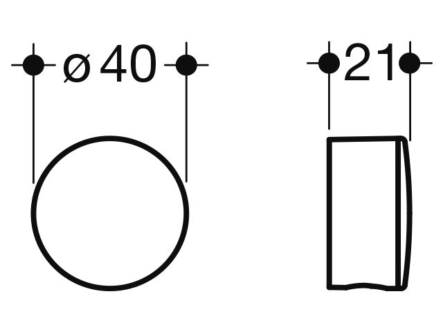 HEWI Rosette Sys 815, Kst., für Badetuchhalter stahlblau