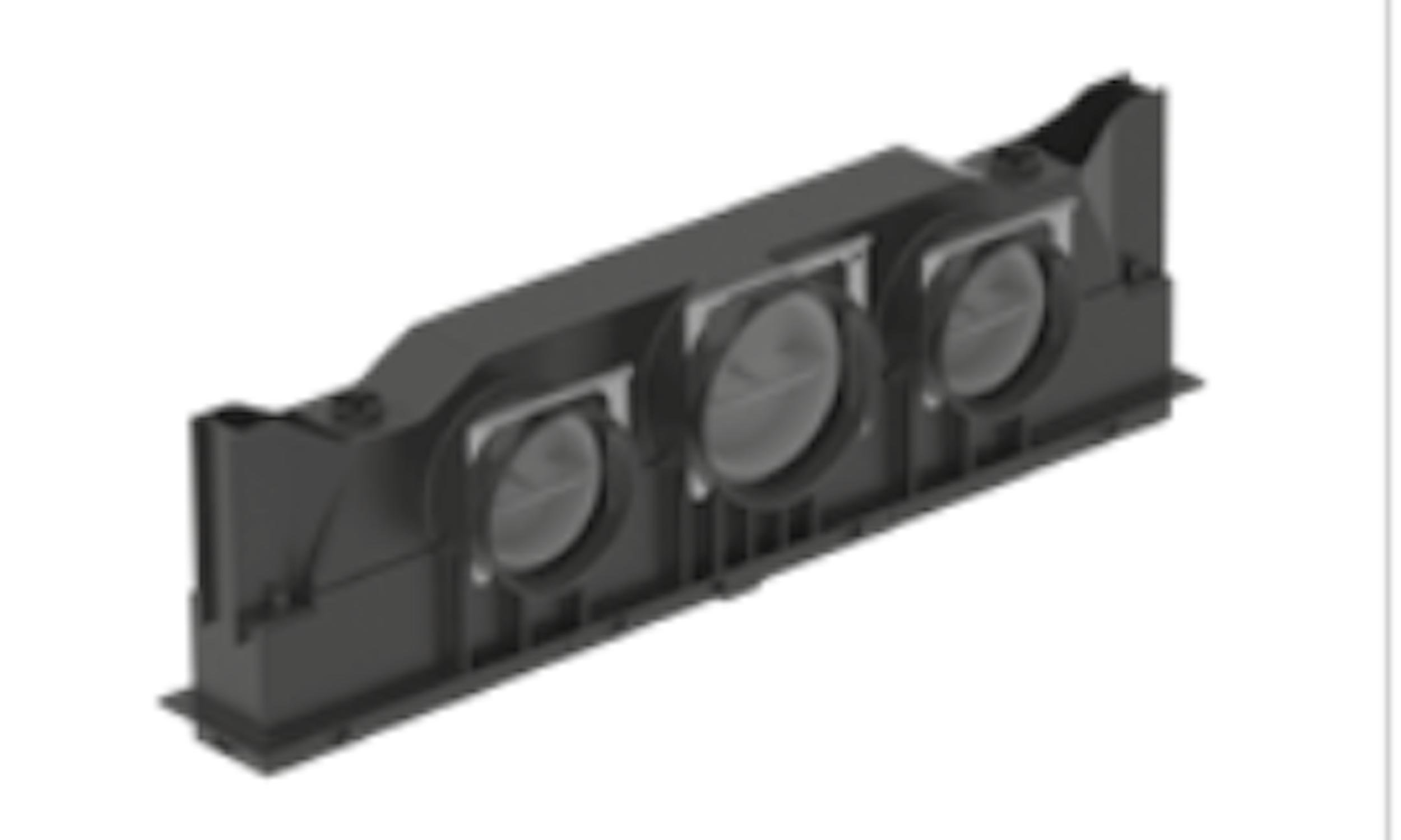 ZE Einbaukasten ComfoCase CSB/P 600 2xDN90, 1xDN110, L= 639 mm, H=182 mm