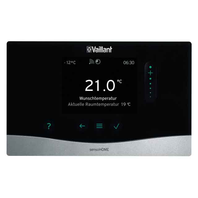 VAILLANT Raumtemperaturregler sensoHOME VRT 380, eBUS-Schnittstelle 0020260944