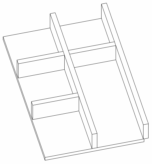 HB Schubkasteneinsatz BB Universal SKE 030 UN 7 L:48mmB:193mmT:320mm