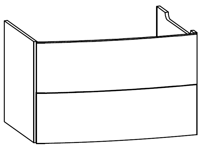 Heibad Waschtischunterschrank Brilliant
