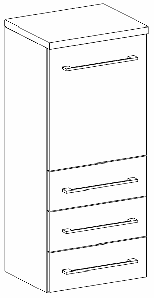 Heibad Halbhochschrank Modern