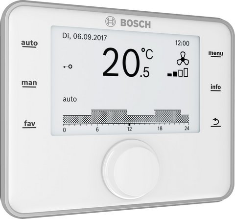 BOSCH Zubehör Wohnungslüftung CV 200 Lüftungs-Autarkregler für V5001 / V4000 7738112300