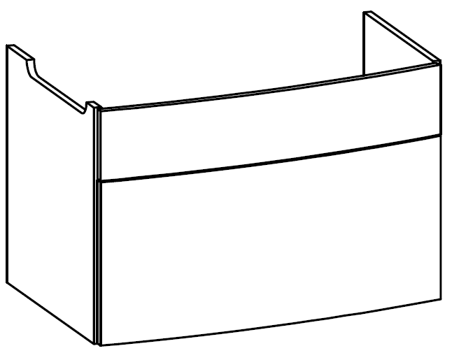 Heibad Waschtischunterschrank Brilliant