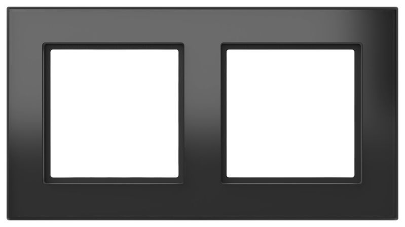 Homematic IP Glasrahmen - 2-fach schwarz  162149A1