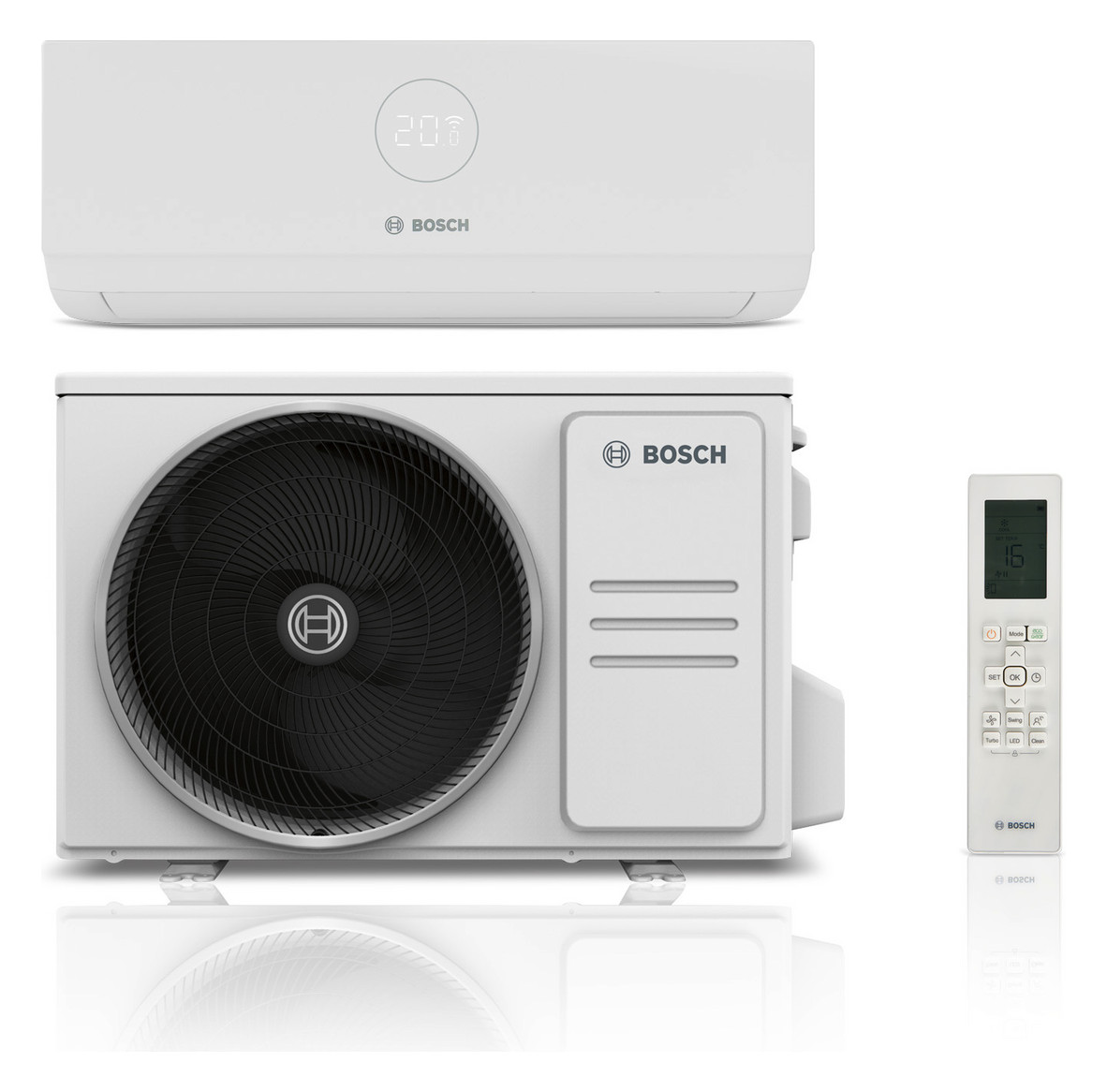 BOSCH Split-Klimagerät CL3000i-Set 53 WE Außen- und Inneneinheit, 5,3 kW, A++ 7733701737