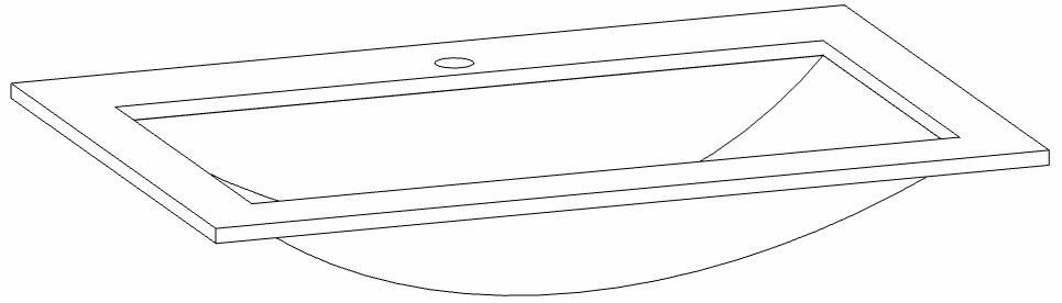 HB Waschtisch BB Future 2.0 MEW 080 F2 1 L:20mmB:800mmT:540mm
