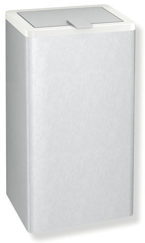 HEWI Hygieneabfallbehälter Ser 805, Edelstahl, 6 Liter reinweiß