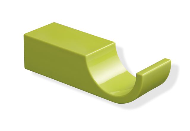 HEWI Haken Sys 800 K, Kst., Tiefe: 80mm apfelgrün