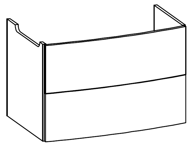 Heibad Waschtischunterschrank Brilliant