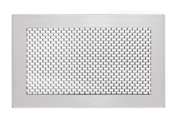 Zehnder Design-Gitter CLD, Grid one Edelstahl, 260 x 160 mm