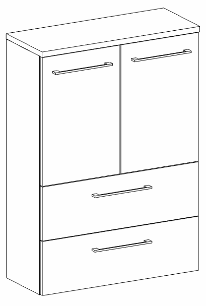 Heibad Halbhochschrank Modern