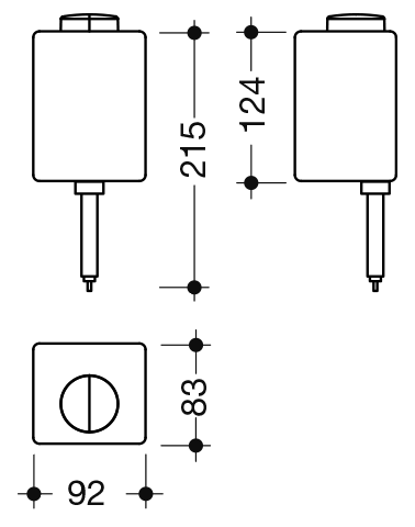 HEWI Leerflasche für 805.06.115 und 950.06.115 inkl. Lotionpumpe, 1000ml