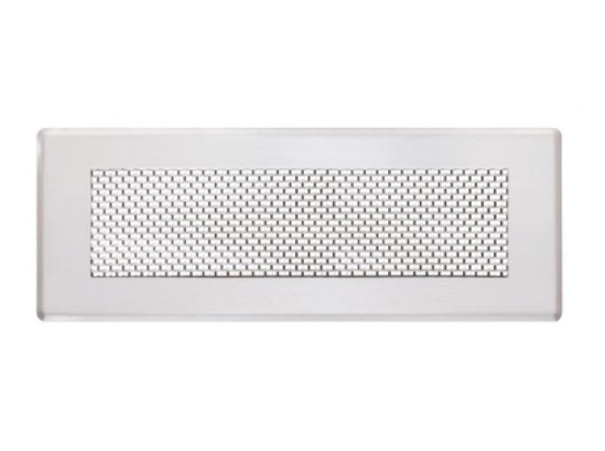 Zehnder Design-Gitter CLF, Grid two Edelstahl, 350 x 130 mm