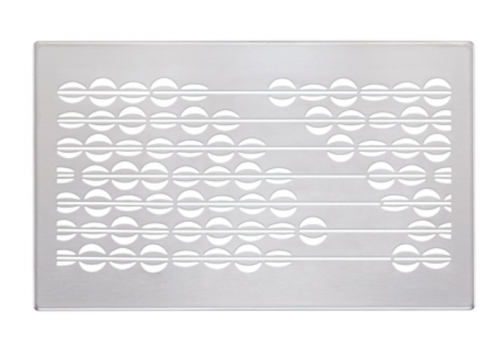 Zehnder Design-Gitter CLD, Abakus weiß, 260 x 160 mm