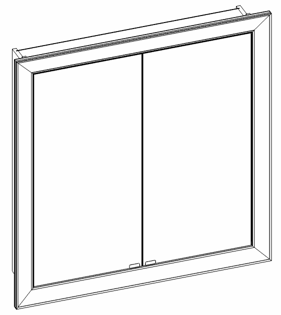 Heibad Spiegelschrank Rahmen Universal