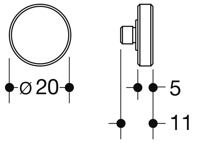 HEWI Befestigungsschraube, f. mobilen Klappsitz