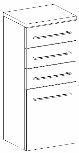 Heibad Halbhochschrank Modern