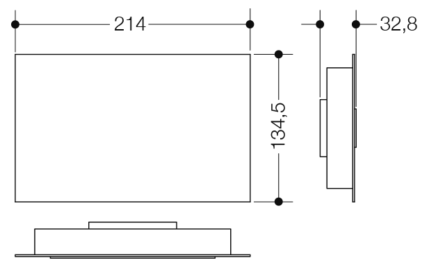 HEWI Betätigungsplatte manuell, Grau, für WC-Module S 50