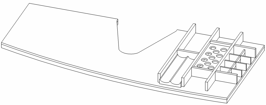 HB Schubkasteneinsatz BB Opal SKE 110 OP 1 L L:48mmB:993mmT:460mm