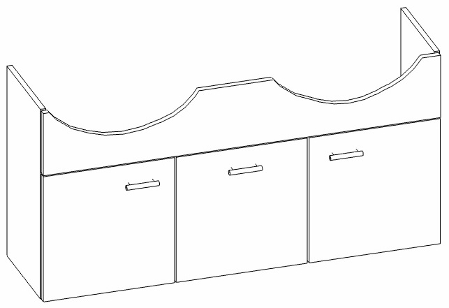 Heibad Waschtischunterschrank Basic