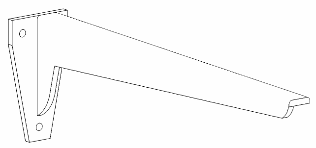 HB Konsole WTKON4_BB 100x53x500mm