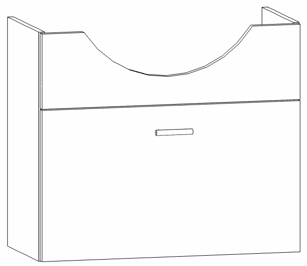 Heibad Waschtischunterschrank Basic