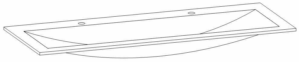 HB Waschtisch BB Future 2.0 GLW 140 F2 2 L:12mmB:1400mmT:540mm
