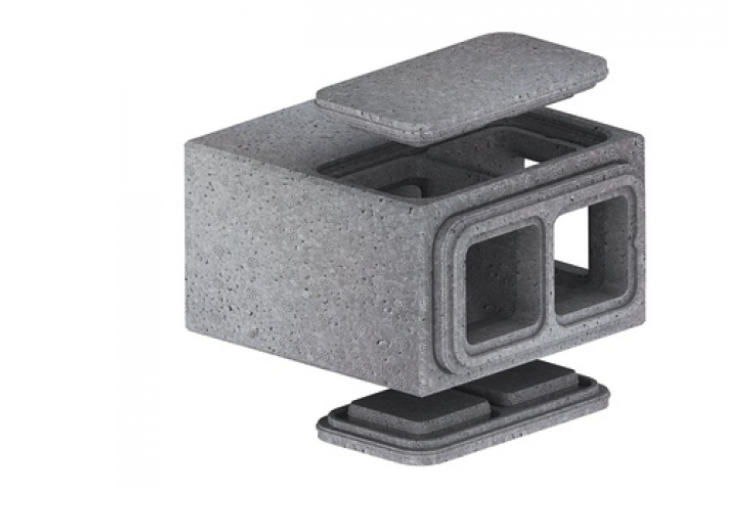 ZE Doppelkanal Umlenkbox ComfoPipe Plus  L=330 mm, B=330 mm, H=200 mm, grau, EPP